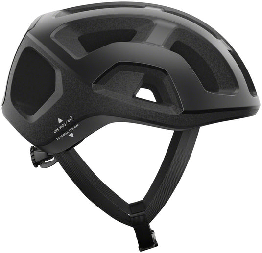 POC Ventral Lite Road Helmet In-Mold Shell Adjust Fit Uranium Black Matte Medium
