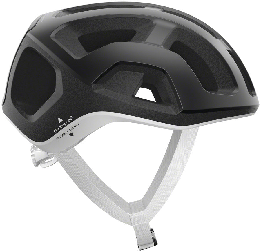 POC Ventral Lite Road Helmet In-Mold Uranium Black/Hydrogen White Matte, Medium