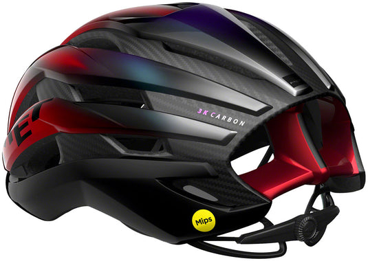 MET Trenta 3K Carbon MIPS Helmet - Red Iridescent, Large