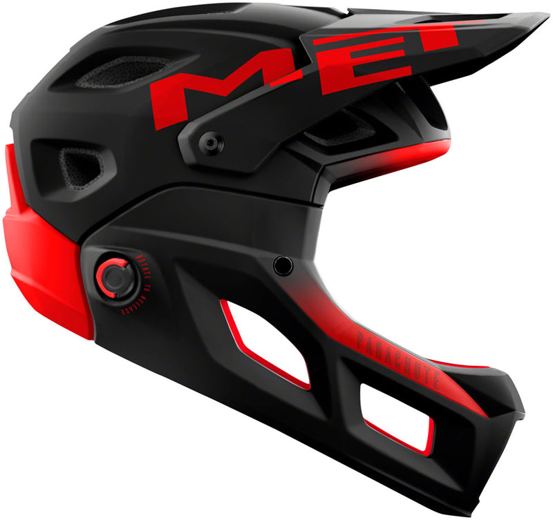 Load image into Gallery viewer, MET Parachute MCR MIPS Helmet - Black Red, Large
