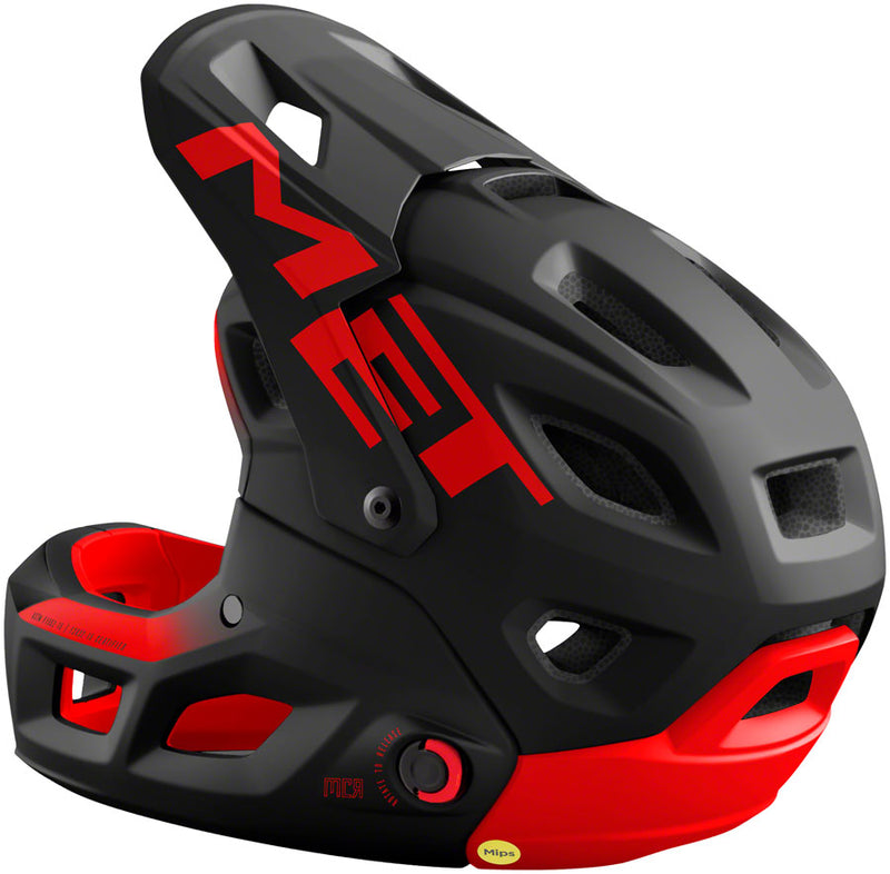 Load image into Gallery viewer, MET Parachute MCR MIPS Helmet - Black Red, Medium
