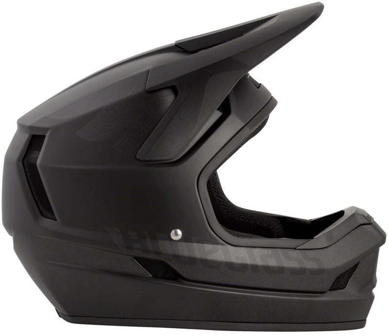 Load image into Gallery viewer, Bluegrass Legit Fiberglass EPS Liner Full Face Helmet Matte Black Texture Medium

