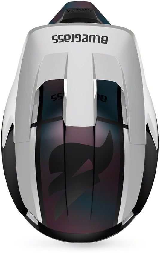 Bluegrass Legit Fiberglass EPS Full Face Helmet Matte White Iridescent, Medium