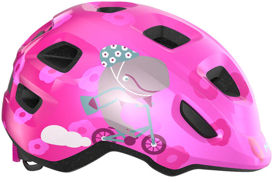 MET Hooray MIPS Child Helmet Safe-T Bimbo Fit Light Pink Whale, Small (52-55cm)