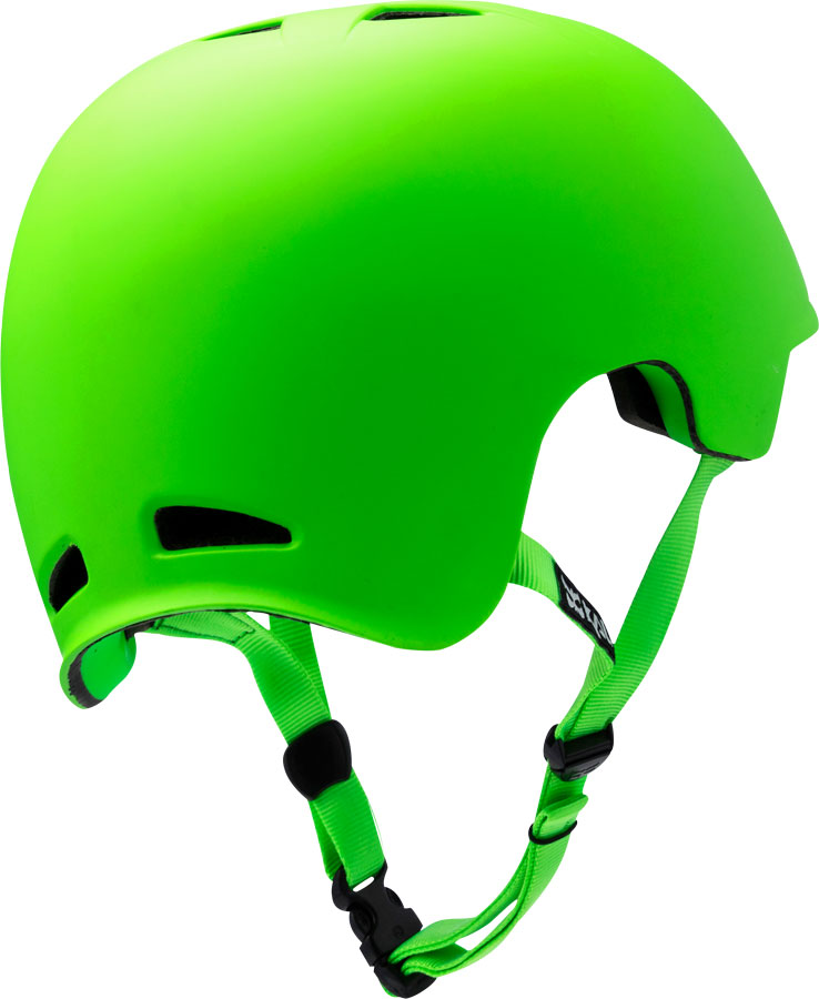 Load image into Gallery viewer, Kali Protectives Viva BMX Helmet Locking Buckle and Sliders Solid Green, Small
