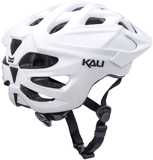 Kali Protectives Chakra Solo Helmet Dial-Fit Closure Solid White, Large/X-Large