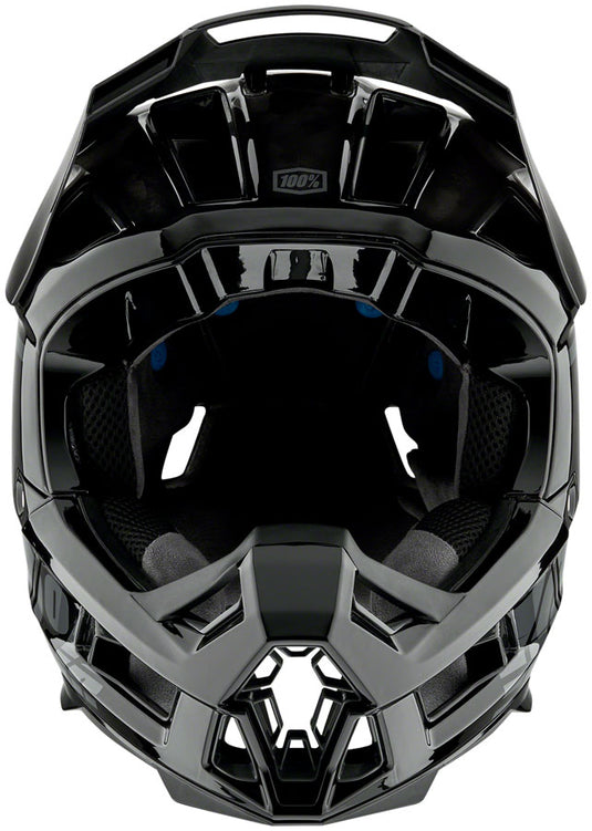 100% Aircraft2 Full Face Carbon Fiber Helmet Smartshock Technology Black X-Large