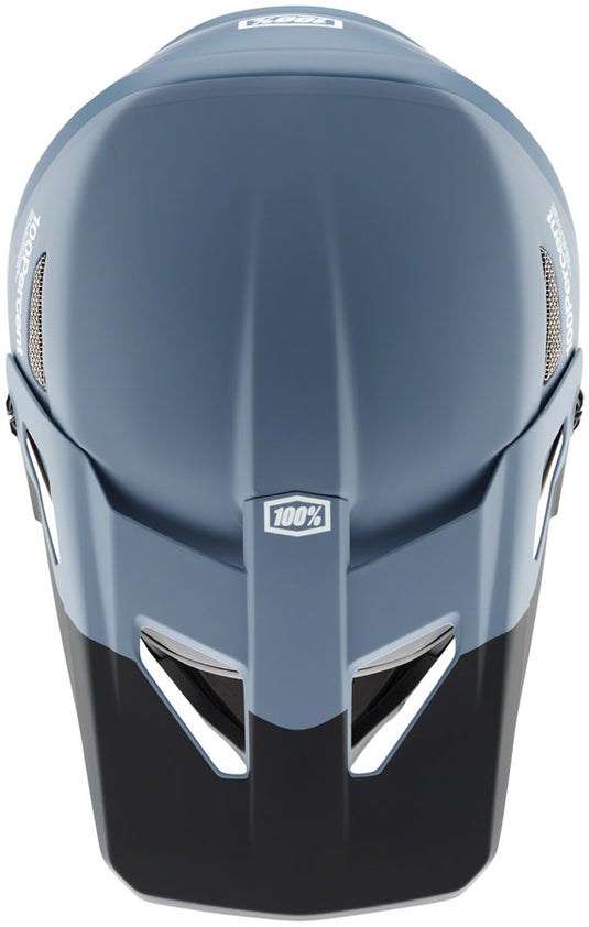 100% Status Full Face Ultra-Light Design Helmet Drop/Steel Blue Medium |DH/BMX