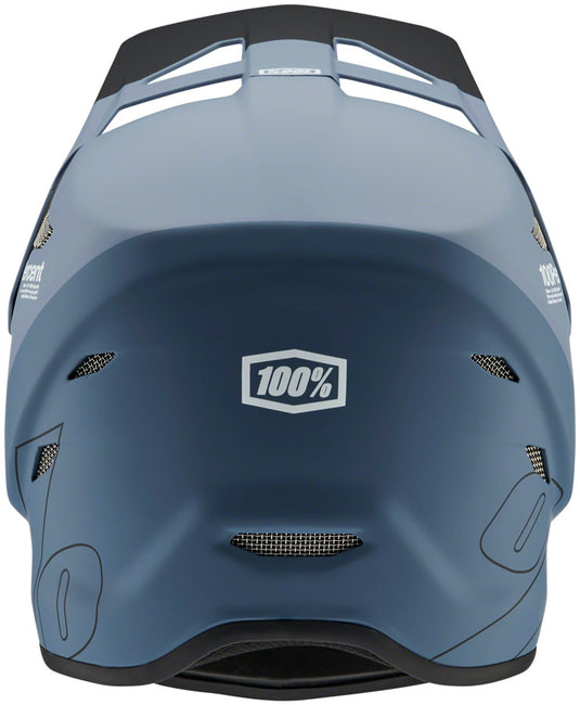 100% Status Full Face Ultra-Light Design Fiberglass Helmet Drop/Steel Blue Small