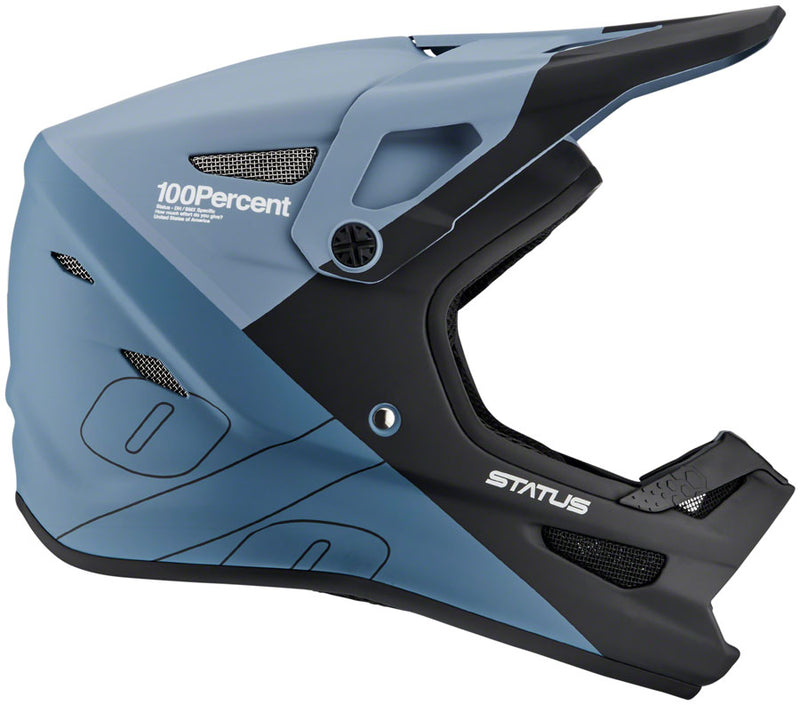Load image into Gallery viewer, 100-Status-Full-Face-Helmet-Small-(55-56cm)-Full-Face--Visor--Removable-Comfort-Liner--Cheek-Strap-Covers-Blue_HLMT5352
