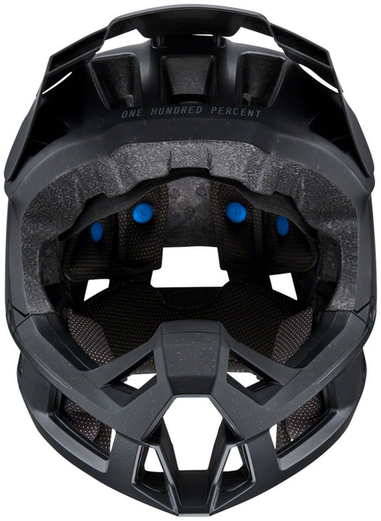 100% Trajecta Full Face Helmet with Fidlock - Black, Medium
