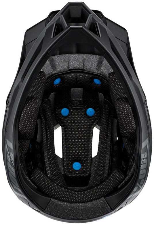 100% Trajecta Full Face Helmet with Fidlock - Black, Medium