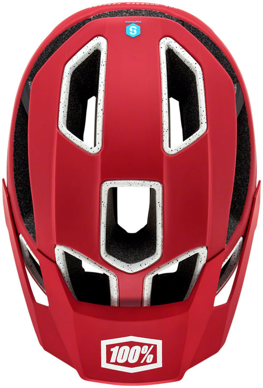 100% Altec Helmet Smartshock Fidlock Multi-Density EPS Deep Red, X-Small/Small
