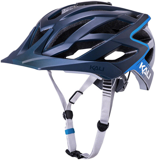 Kali-Protectives-Lunati-Helmet-Medium-Half-Face-Detachable-Visor-Anti-Microbial-Pads-Micro-Fit-Closure-Bug-Liner-Accessory-Mounting-System-Blue-HE4389-Bicycle-Helmets