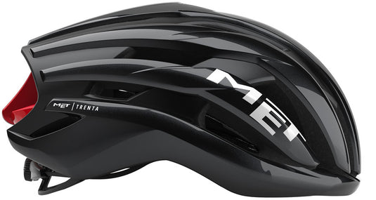 MET Trenta Helmet - Black/Red Gloss, Large