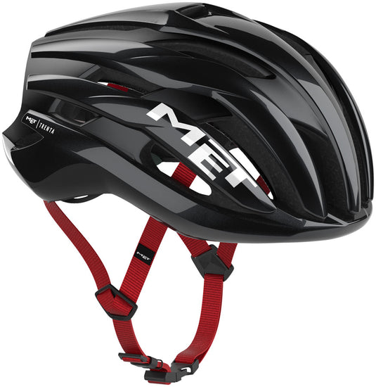 MET Trenta Helmet - Black/Red Gloss, Large