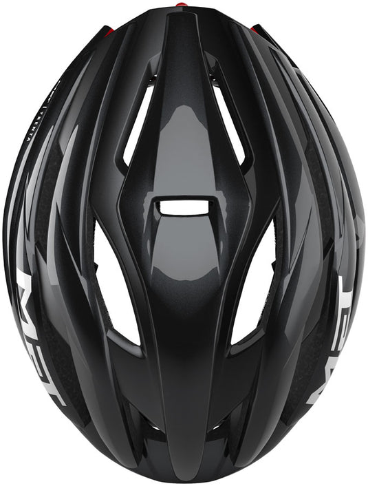 MET Trenta Helmet - Black/Red Gloss, Small