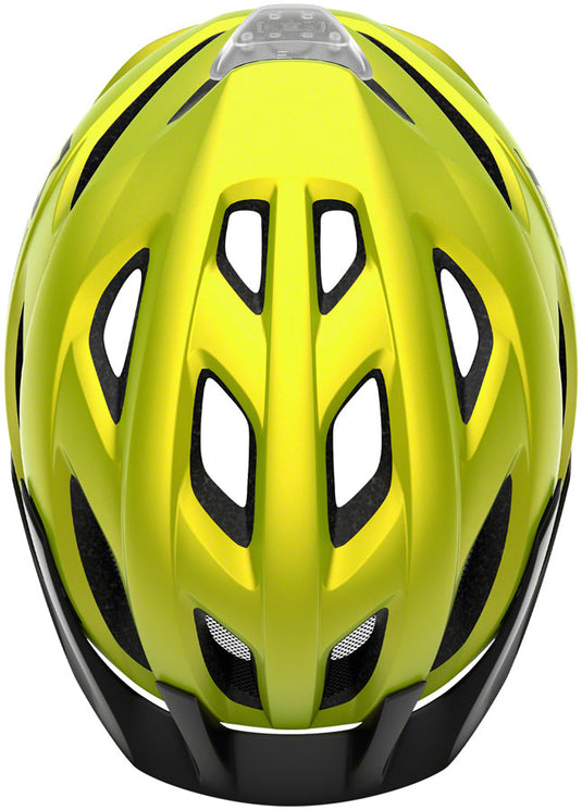 MET Crossover Mips Helmet - Lime Yellow Metallic Matte
