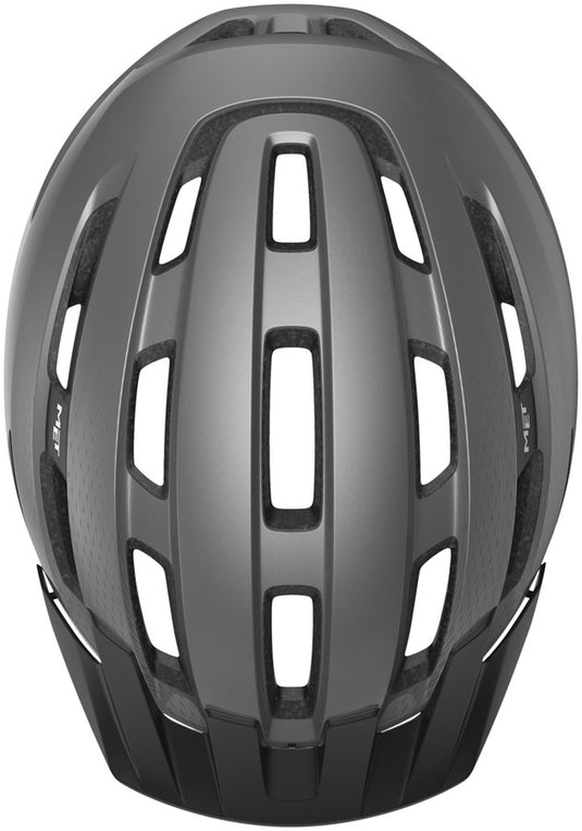 MET Downtown Mips Helmet - Gray Glossy, Medium/Large