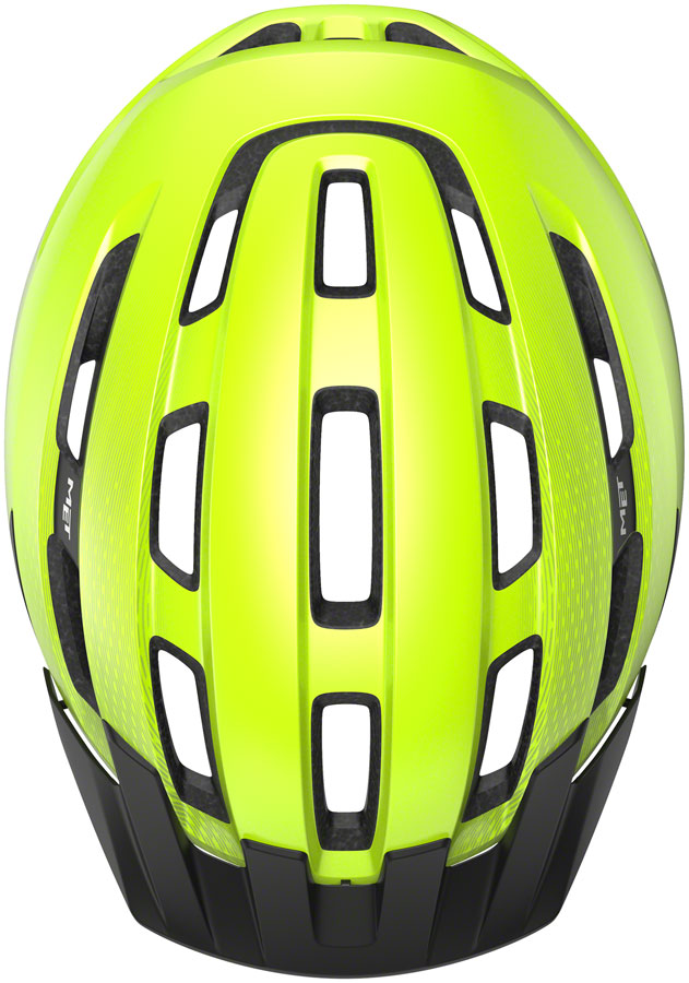 Load image into Gallery viewer, MET Downtown Mips Helmet - Fluo Yellow Glossy, Large
