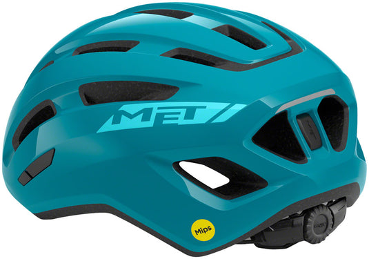 MET Miles Mips Helmet - Teal Glossy, Small/Medium