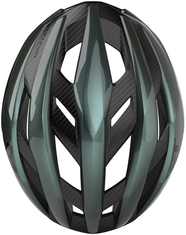 Load image into Gallery viewer, MET Trenta 3K Carbon Helmet - Hyper Teal, Small
