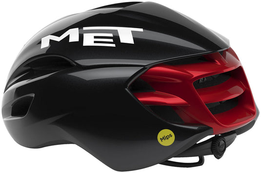 MET Manta Helmet - Black/Red Glossy, Medium