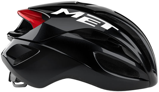 MET Rivale Helmet - Black/Red Glossy, Small