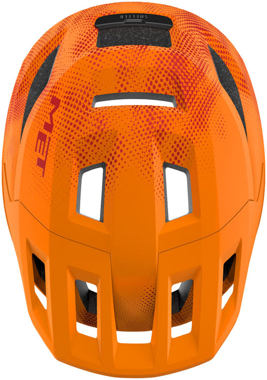 MET Shelter Youth Helmet - Orange/Red, Universal