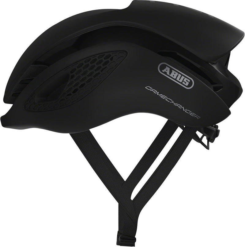 Load image into Gallery viewer, Abus-GameChanger-Helmet-Small-(51-55cm)-Half-Face--Adjustable-Fitting--Ponytail-Compatible--Airport-Aerodynamic-Glasses-Holder--Flowstraps-Black_HE5024

