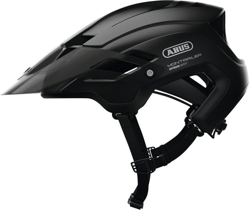Abus-Montrailer-Helmet-Medium-(55-58cm)-Half-Face--Visor--Adjustable-Fitting--Goggfit--Acticage--Semi-Enclosing-Plastic-Ring--Ponytail-Compatible-Black_HE5032