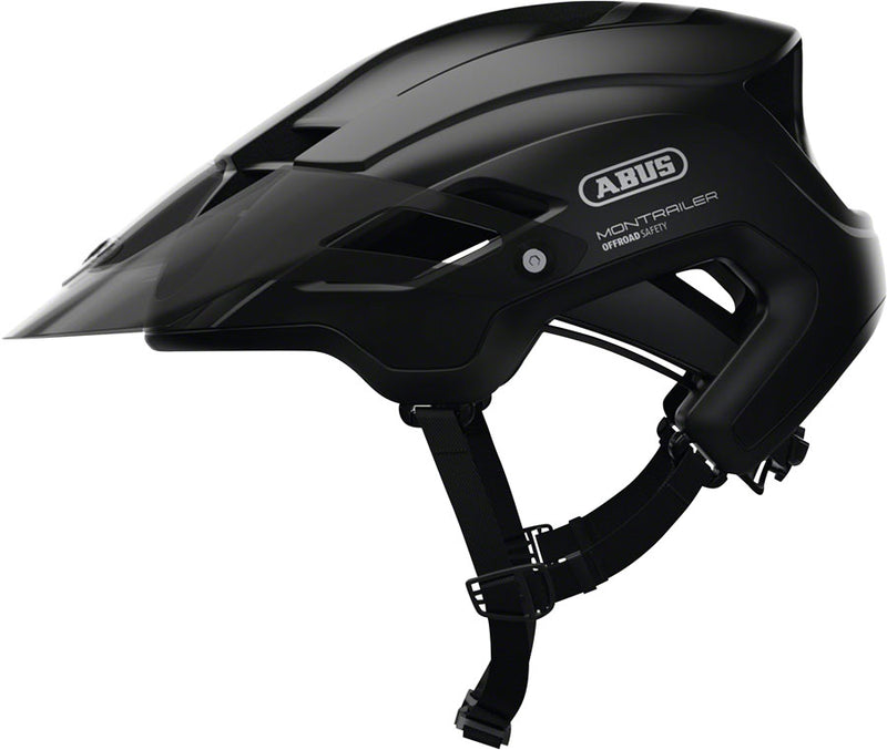 Load image into Gallery viewer, Abus-Montrailer-Helmet-Medium-(55-58cm)-Half-Face-Visor-Adjustable-Fitting-Goggfit-Acticage-Semi-Enclosing-Plastic-Ring-Ponytail-Compatible-Black-HE5032-Bicycle-Helmets
