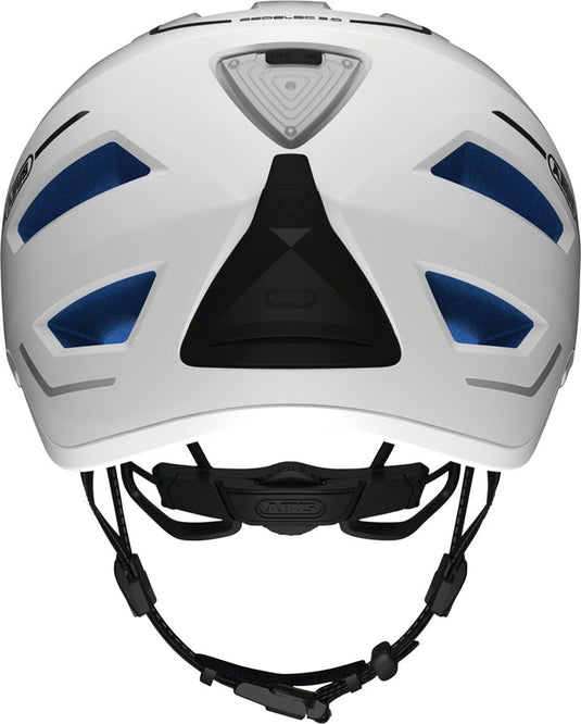 Abus Pedelec 2.0 Helmet W/ Rear Light Fidlock Magnet Buckle Motion White, Large
