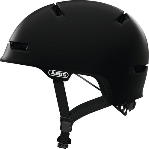 Abus-Scraper-3.0-Helmet-Large-(57-62cm)-Half-Face-Adjustable-Fitting-Forced-Air-Cooling-Technology-Ponytail-Compatible-Black-HE5046-Bicycle-Helmets