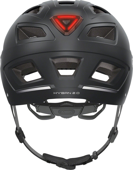 Abus Hyban 2.0 LED Helmet Zoom Ace Fit Fidlock Magnet Buckle Velvet Black Medium