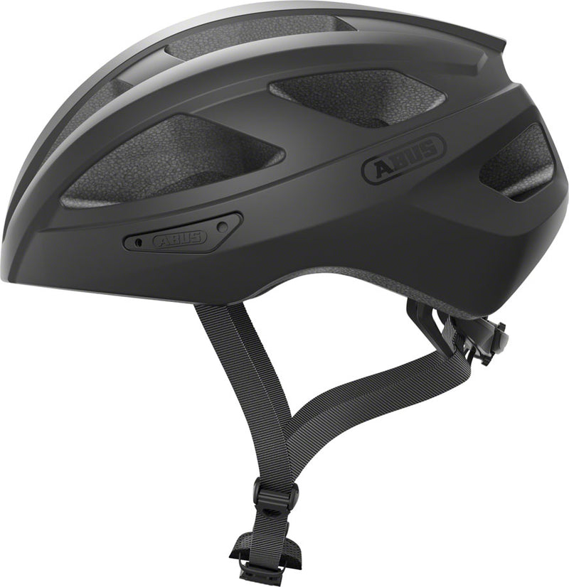 Load image into Gallery viewer, Abus-Macator-Helmet-Small-Half-Face-Fidlock-Magnetic-Strap-Buckle-Black-HE5117-Bicycle-Helmets
