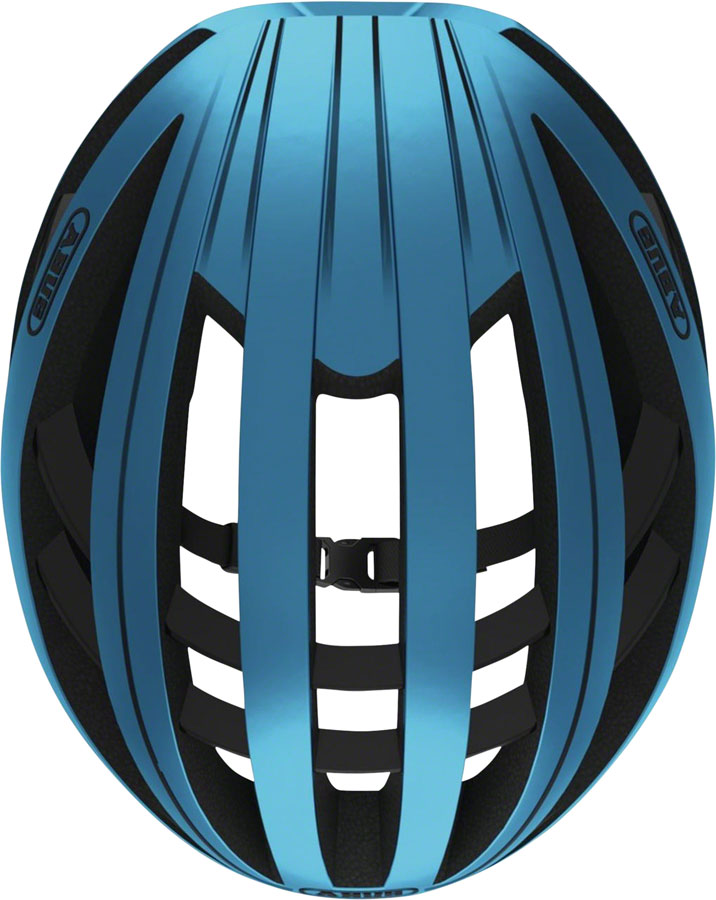 Load image into Gallery viewer, Abus Aventor Road Helmet Fidlock Acticage Zoom Ace Fit System Steel Blue, Medium
