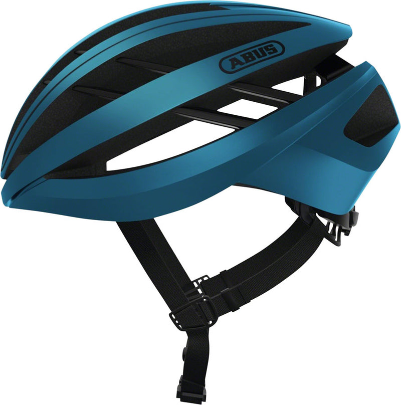 Load image into Gallery viewer, Abus-Aventor-Helmet-Small-Half-Face--Visor--Zoom-Ace-Fit-System--Acticage--Fidlock--Ponytail-Compatible-Blue_HE5130
