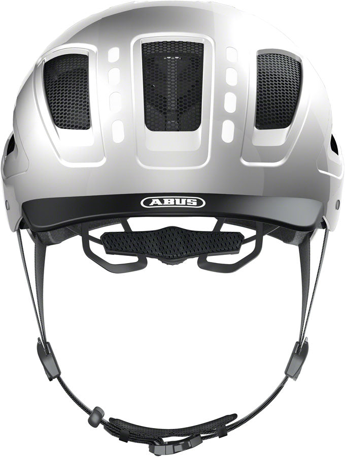 Load image into Gallery viewer, Abus Hyban 2.0 LED Helmet - Signal Silver, Large

