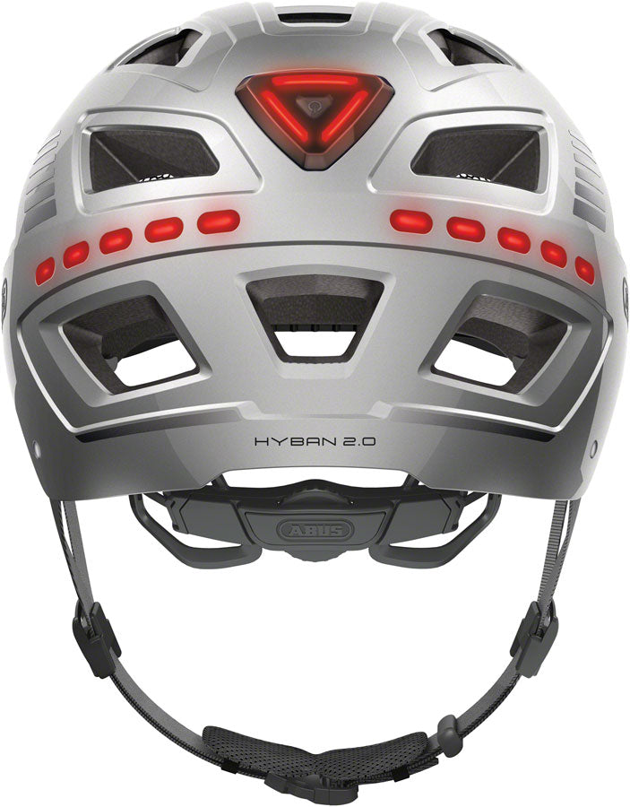 Load image into Gallery viewer, Abus Hyban 2.0 LED Helmet - Signal Silver, X-Large
