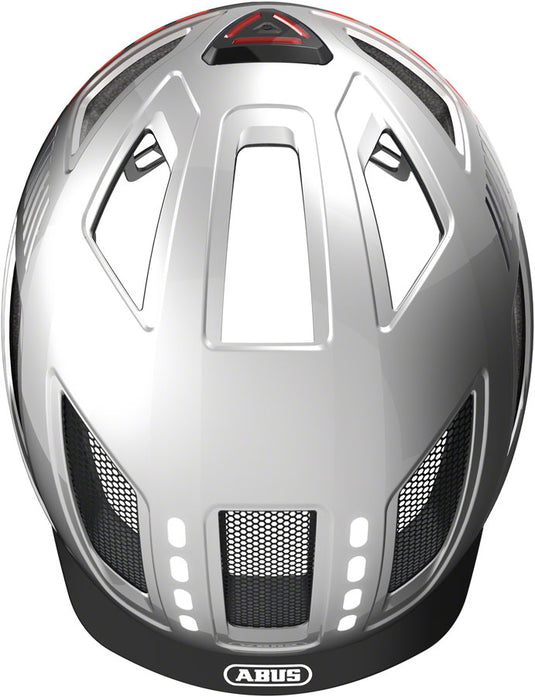 Abus Hyban 2.0 LED Helmet - Signal Silver, Medium