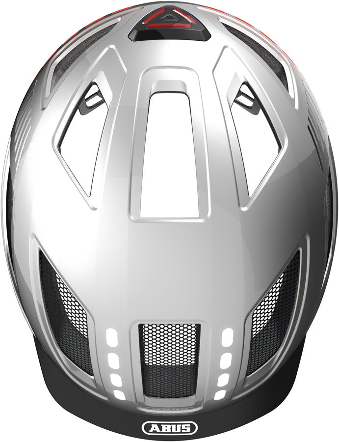 Load image into Gallery viewer, Abus Hyban 2.0 LED Helmet - Signal Silver, X-Large
