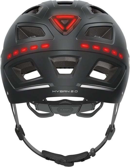 Abus Hyban 2.0 LED Helmet - Signal Black, Large