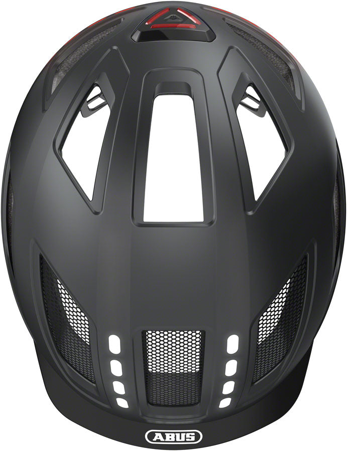 Load image into Gallery viewer, Abus Hyban 2.0 LED Helmet - Signal Black, Medium
