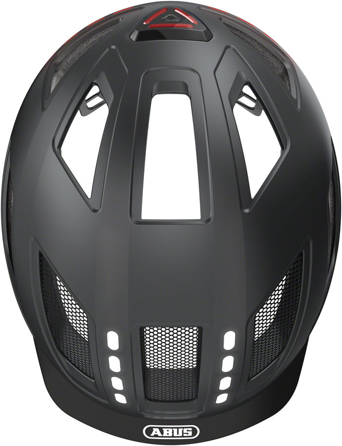 Load image into Gallery viewer, Abus Hyban 2.0 LED Helmet - Signal Black, Large
