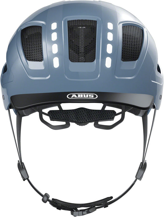 Abus Hyban 2.0 LED Helmet Zoom Ace Fidlock Magnetic Buckle Signal Glacier, Large