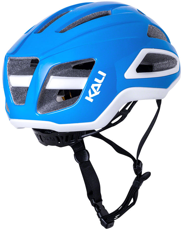 Load image into Gallery viewer, Kali Protectives Uno LDL Helmet Micro-Fit Solid Gloss Blue/White, Small/Medium
