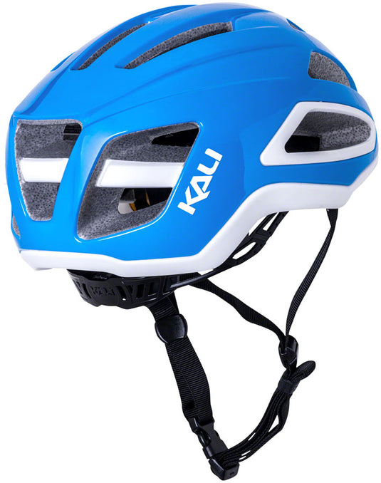 Kali Protectives Uno LDL Helmet Micro-Fit Solid Gloss Blue/White, Small/Medium