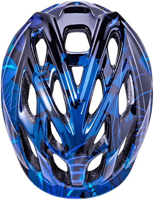 Kali Protectives Chakra Child Helmet - Jungle Blue, Lighted, X-Small