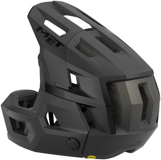 MET Parachute MCR 2 Helmet - Matte Black, Small - Black